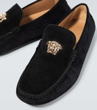 Versace - La Medusa suede loafers