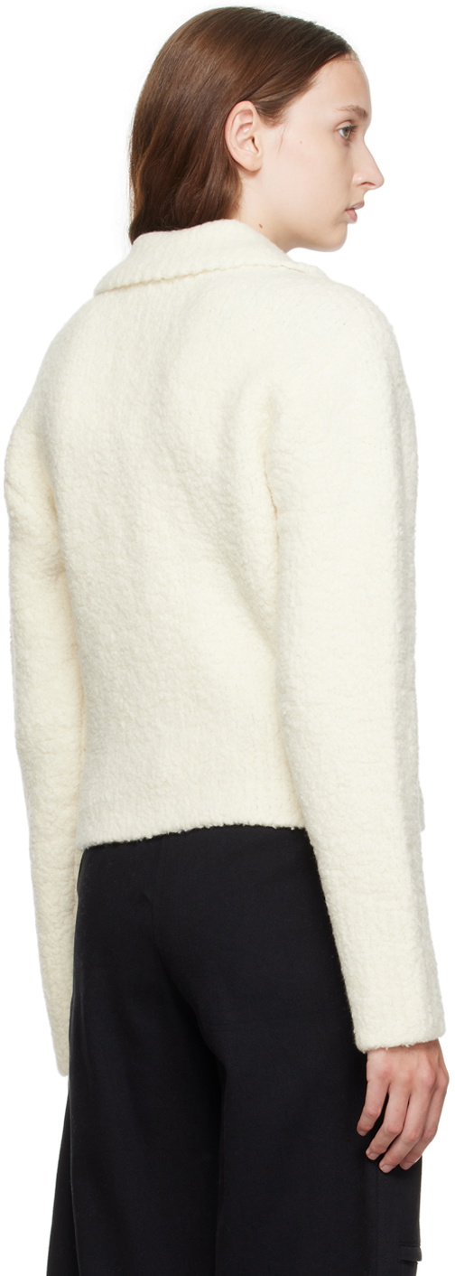 LOW CLASSIC Off-White Zip-Up Jacket