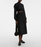 Noir Kei Ninomiya Wool midi skirt