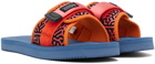 Suicoke Orange & Blue PADRI-PT06 Sandals