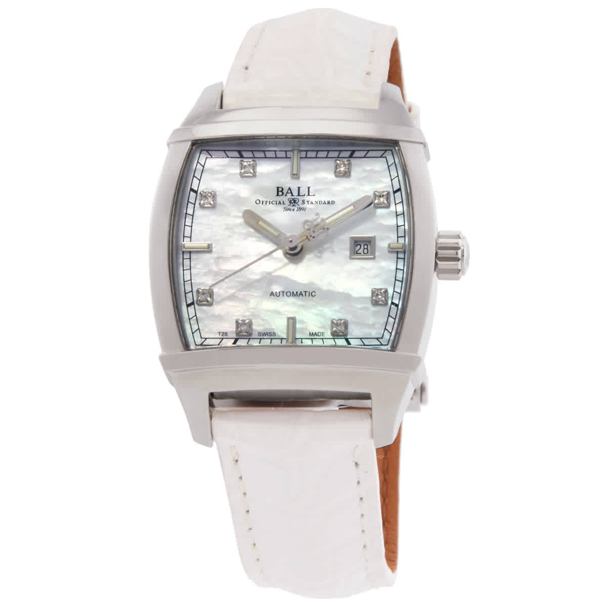 Ball Conductor Automatic White Dial Ladies Watch NL1068D-L6J-WH