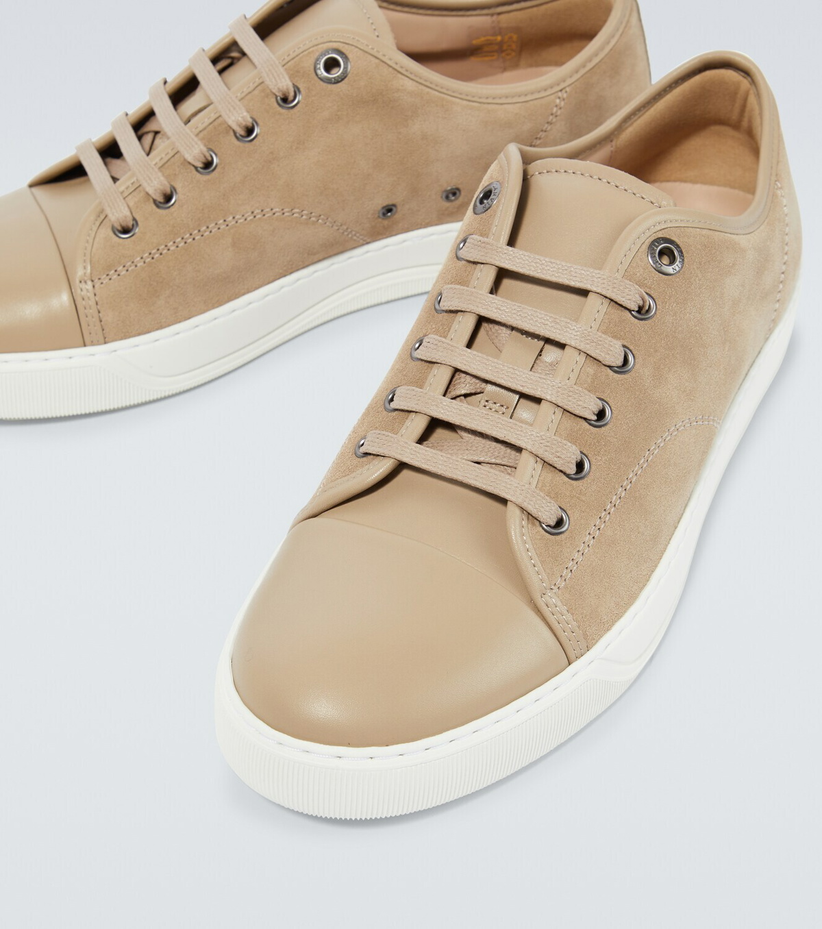 Lanvin DBB1 leather and suede sneakers Lanvin