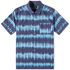 A.P.C. Men's Ross Short Sleeve Tie Dye Shirt in Blue
