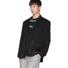Name. Black Wool Tailored Blazer