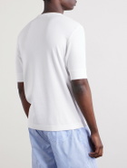 CDLP - Ribbed Lyocell and Cotton-Blend T-Shirt - White