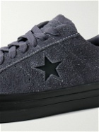 Converse - One Star Pro Leather-Trimmed Suede Sneakers - Blue