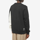 Uniform Experiment Men's Paneled Sleeve Sweat Cardigan in Black