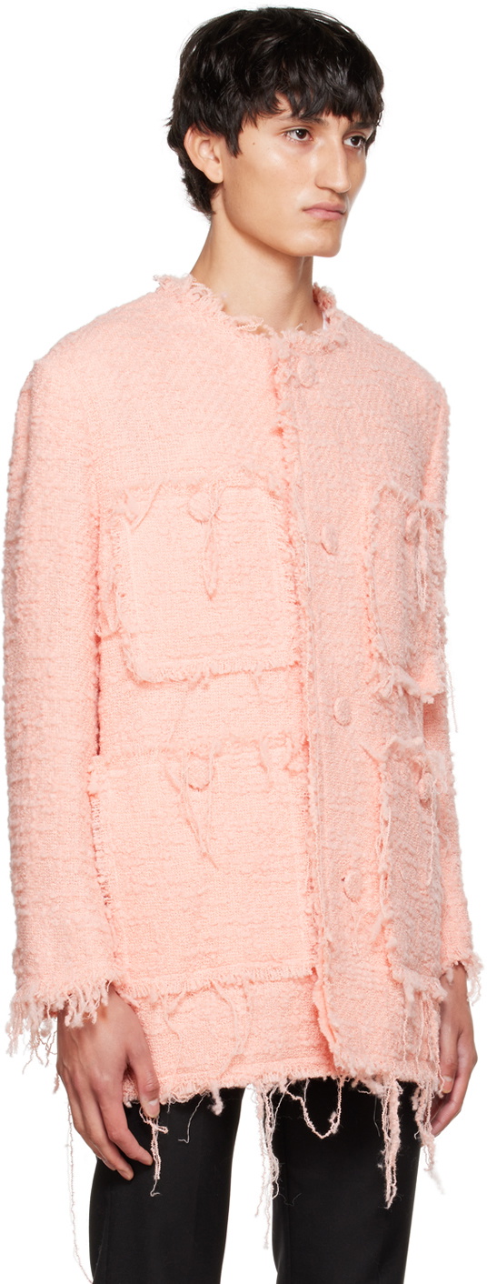 Magliano Pink Distressed Blazer Magliano