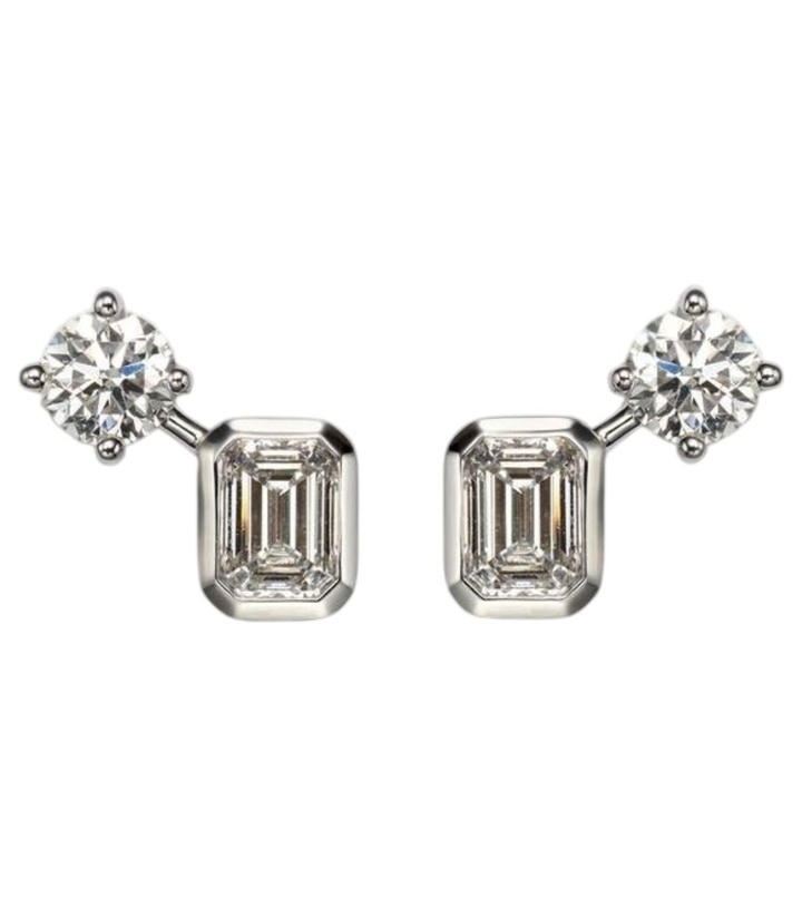 Photo: Bucherer Fine Jewellery Inner Fire 18kt white gold earrings with diamonds