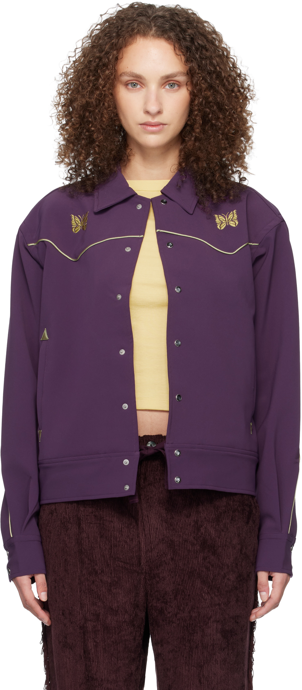 NEEDLES Purple Piping Cowboy Jacket