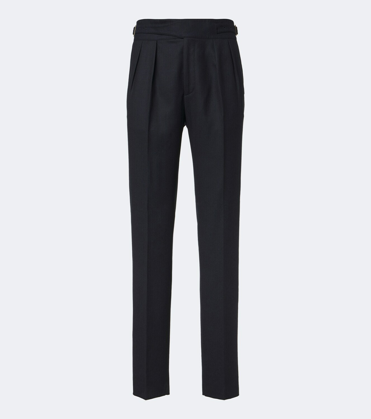 Rubinacci Pleated virgin wool tapered pants