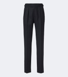 Rubinacci Pleated virgin wool tapered pants