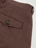 Paul Smith - Straight-Leg Cotton and Linen-Blend Trousers - Brown
