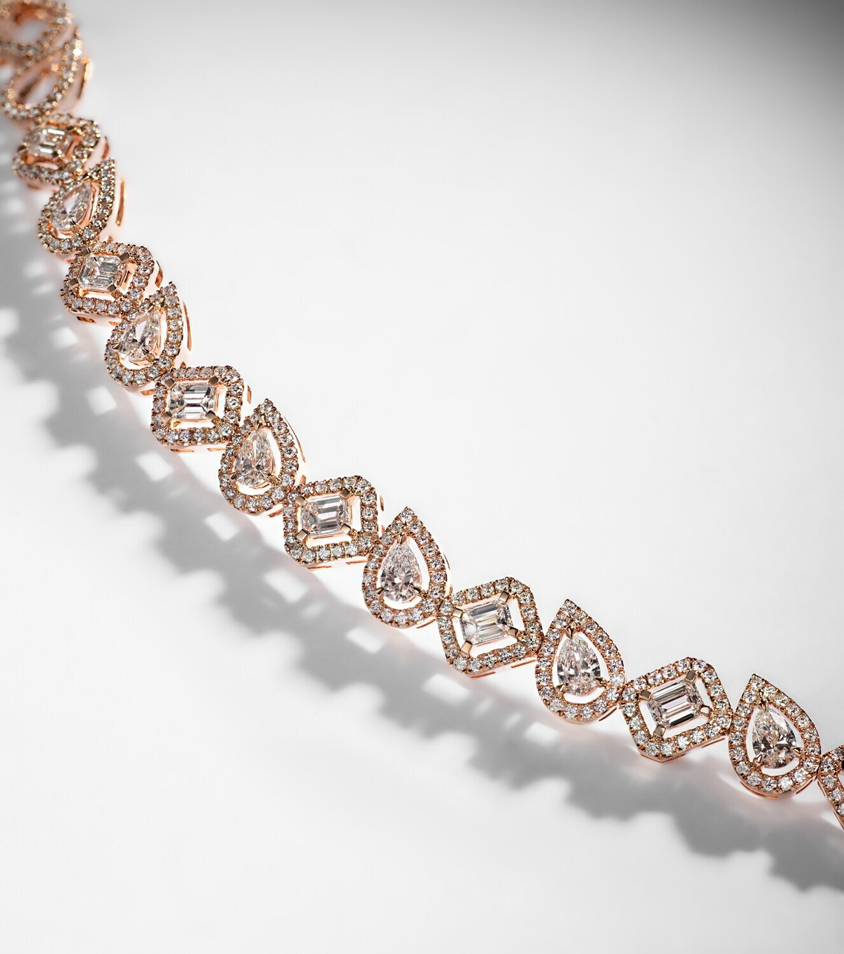 Messika My Twin 18kt rose gold bracelet with diamonds