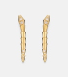 Bvlgari Serpenti Viper 18kt gold drop earrings with diamonds