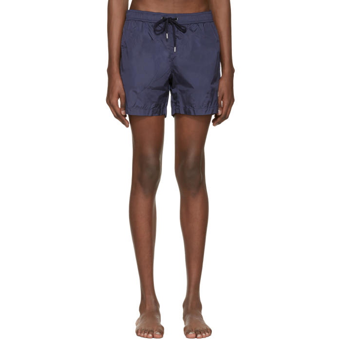 Photo: Moncler Navy Drawstring Swim Shorts