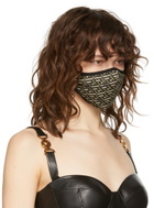 Versace Khaki Logo Face Mask