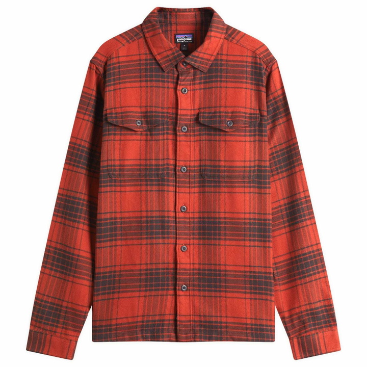 Photo: Patagonia Men's Fjord Flannel Shirt in Cascade Burnished Red