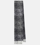 Loewe Anagram wool and cashmere scarf