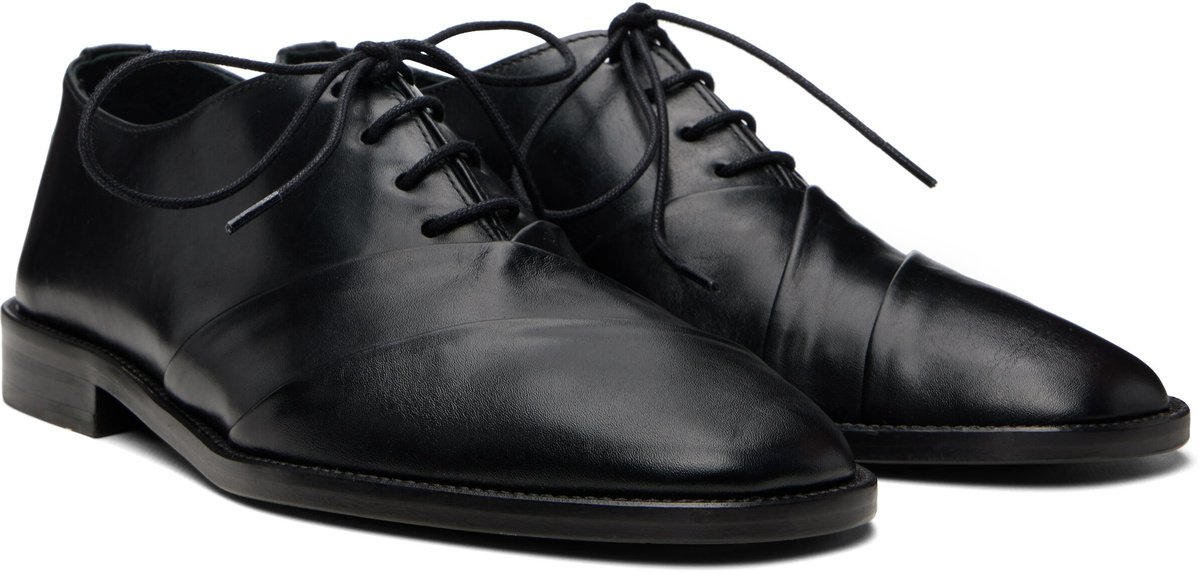 HEREU Black Retall Derbys