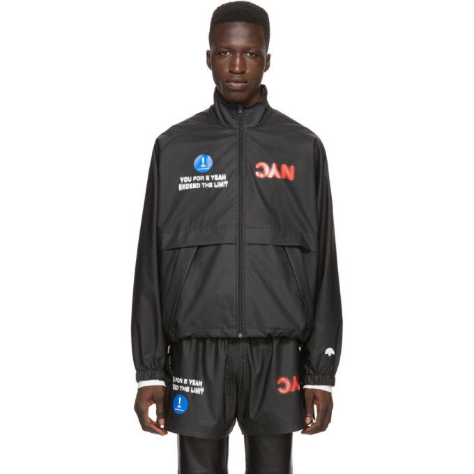 adidas Originals by Alexander Wang Black AW Mesh Track Jacket