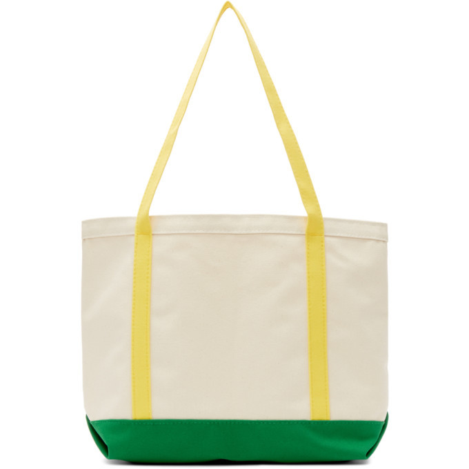 Noah NYC Yellow and Green Logo Tote Noah NYC