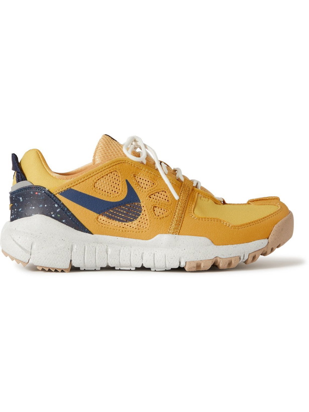 Photo: Nike - NWS Free Remastered Leather and Mesh Sneakers - Yellow