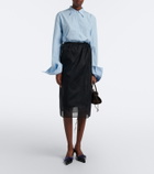 Prada Oversized cotton poplin shirt