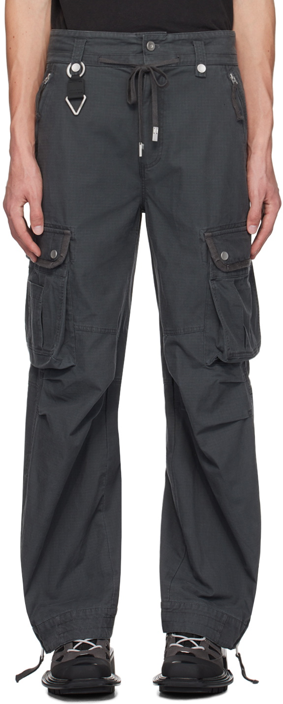 C2H4 Gray Volcano Cargo Pants