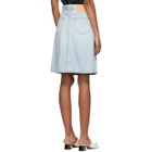 Acne Studios Bla Konst Blue Denim Shadow Skirt