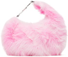 1XBLUE SSENSE Exclusive Pink Faux-Fur Bag