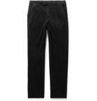 Ermenegildo Zegna - Black Stretch Cotton and Cashmere-Blend Corduroy Trousers - Black