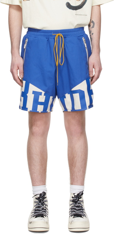 Photo: Rhude Blue Cotton Shorts