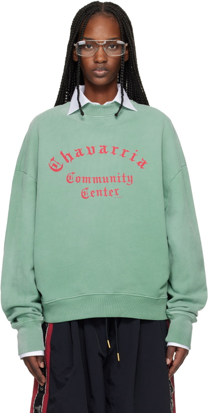 Photo: WILLY CHAVARRIA Green 'Chavarria Community Center' Standard Sweatshirt
