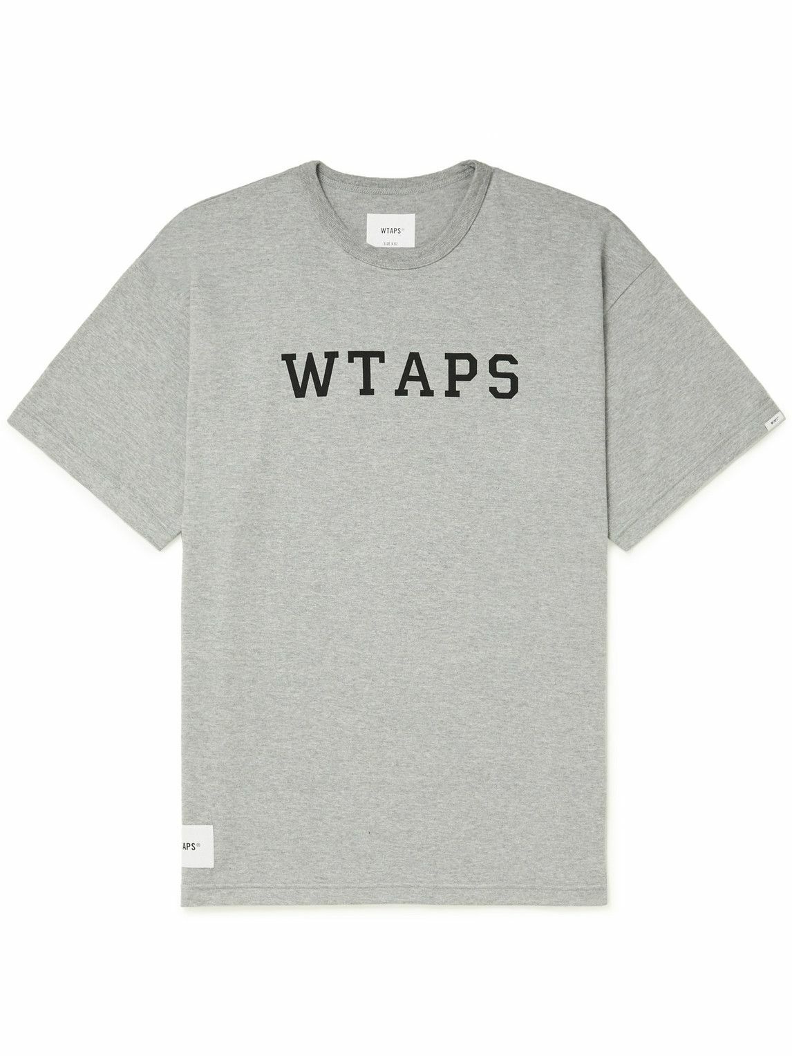 WTAPS - Logo-Print Cotton-Blend Jersey T-Shirt - Gray WTAPS