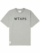 WTAPS - Logo-Print Cotton-Blend Jersey T-Shirt - Gray