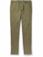 Incotex - Slim-Fit Stretch Cotton-Blend Trousers - Green