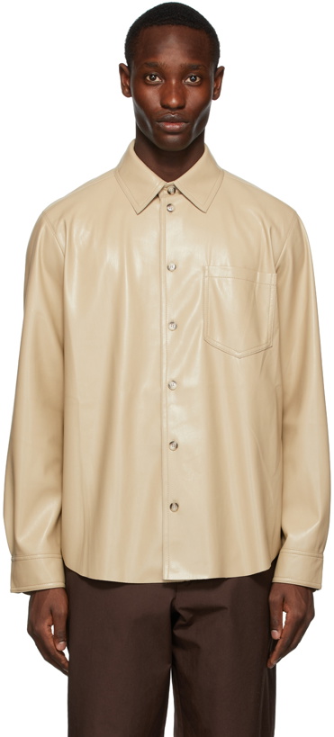 Photo: Nanushka Taupe Josia Shirt