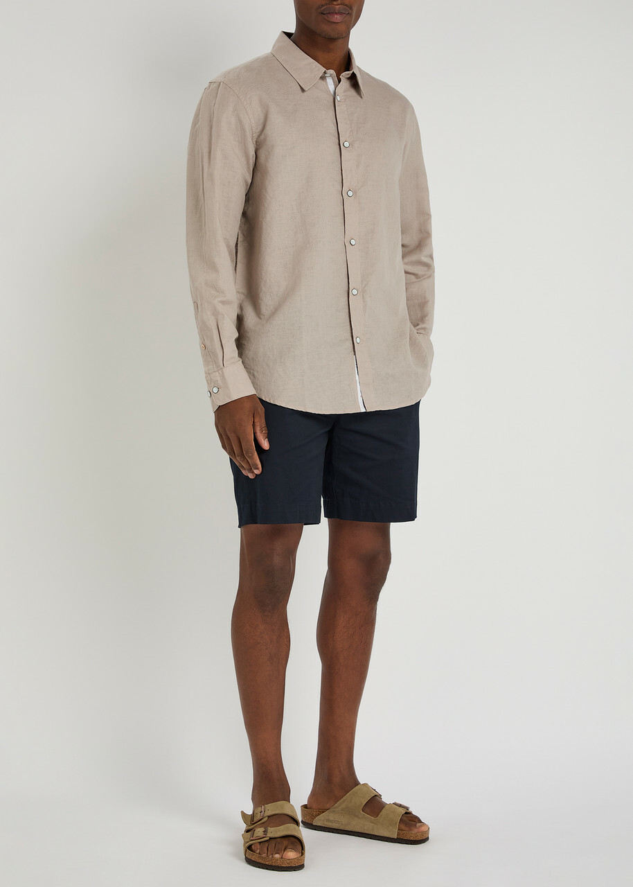 Rag & Bone Finch Linen-blend Shirt Cream