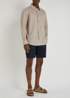Rag & Bone Finch Linen-blend Shirt Cream