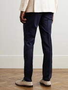 Brunello Cucinelli - Slim-Fit Tapered Virgin Wool Trousers - Blue