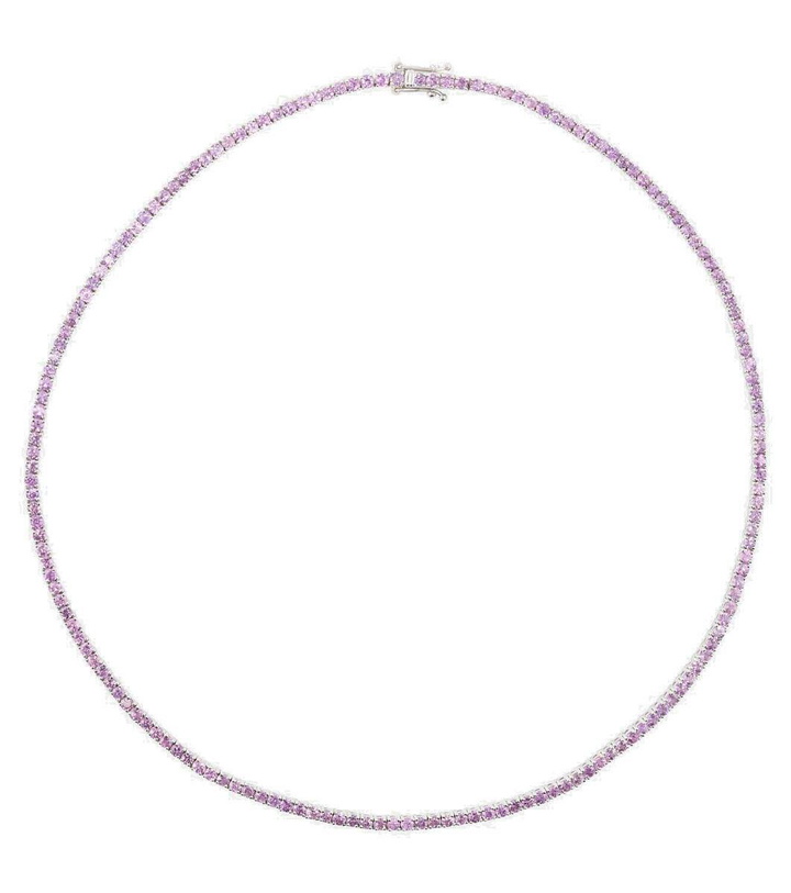 Photo: Roxanne First 14kt white gold necklace with lilac sapphires