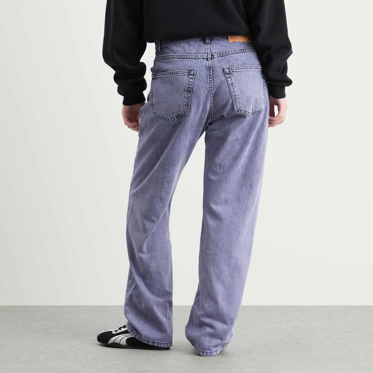 Aries Women's Acid Wash Batten Jeans in Purple