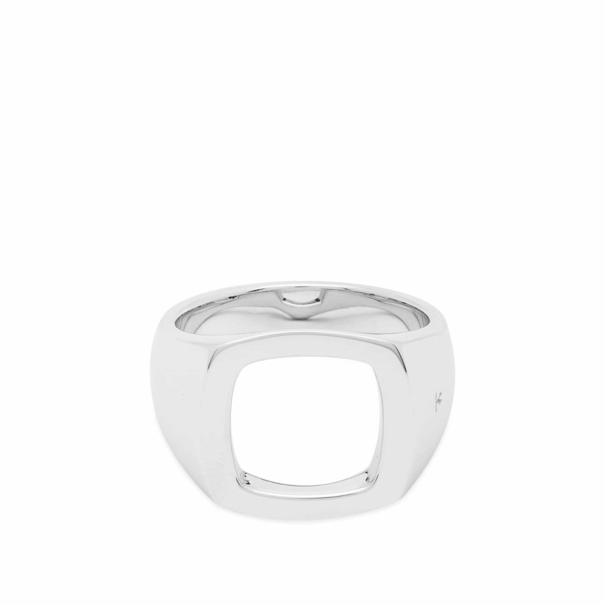 Photo: Tom Wood Men's Cushion Open Ring in Sterling Silver