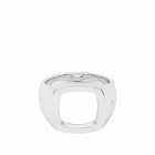 Tom Wood Men's Cushion Open Ring in Sterling Silver