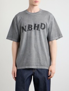 Neighborhood - Logo-Print Cotton-Jersey T-Shirt - Gray