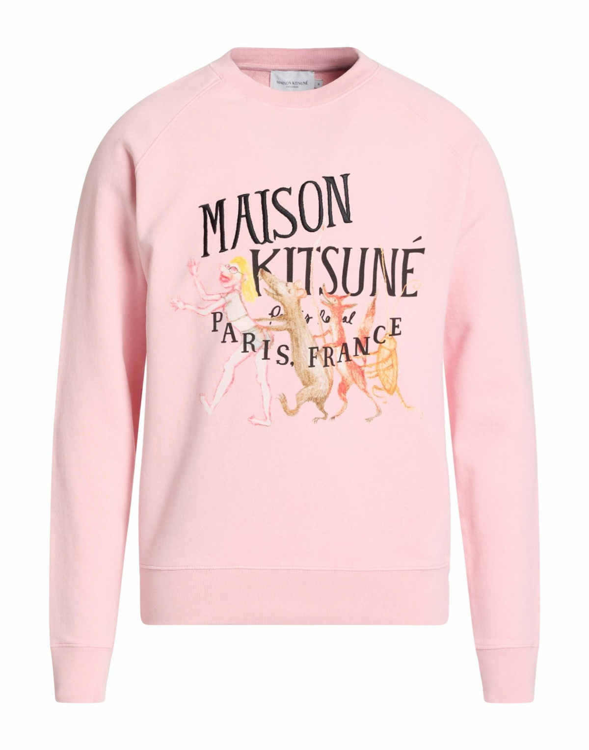 Maison Kitsuné Mens Sweatshirt in Pink