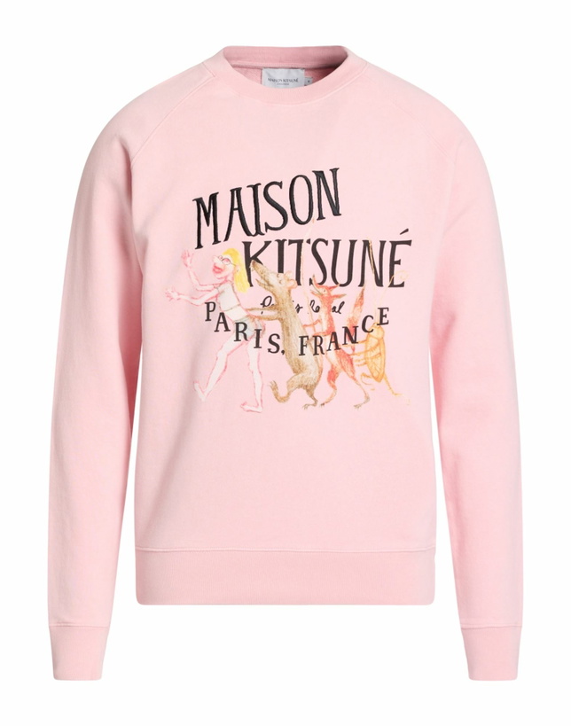 Photo: Maison Kitsuné Mens Sweatshirt in Pink