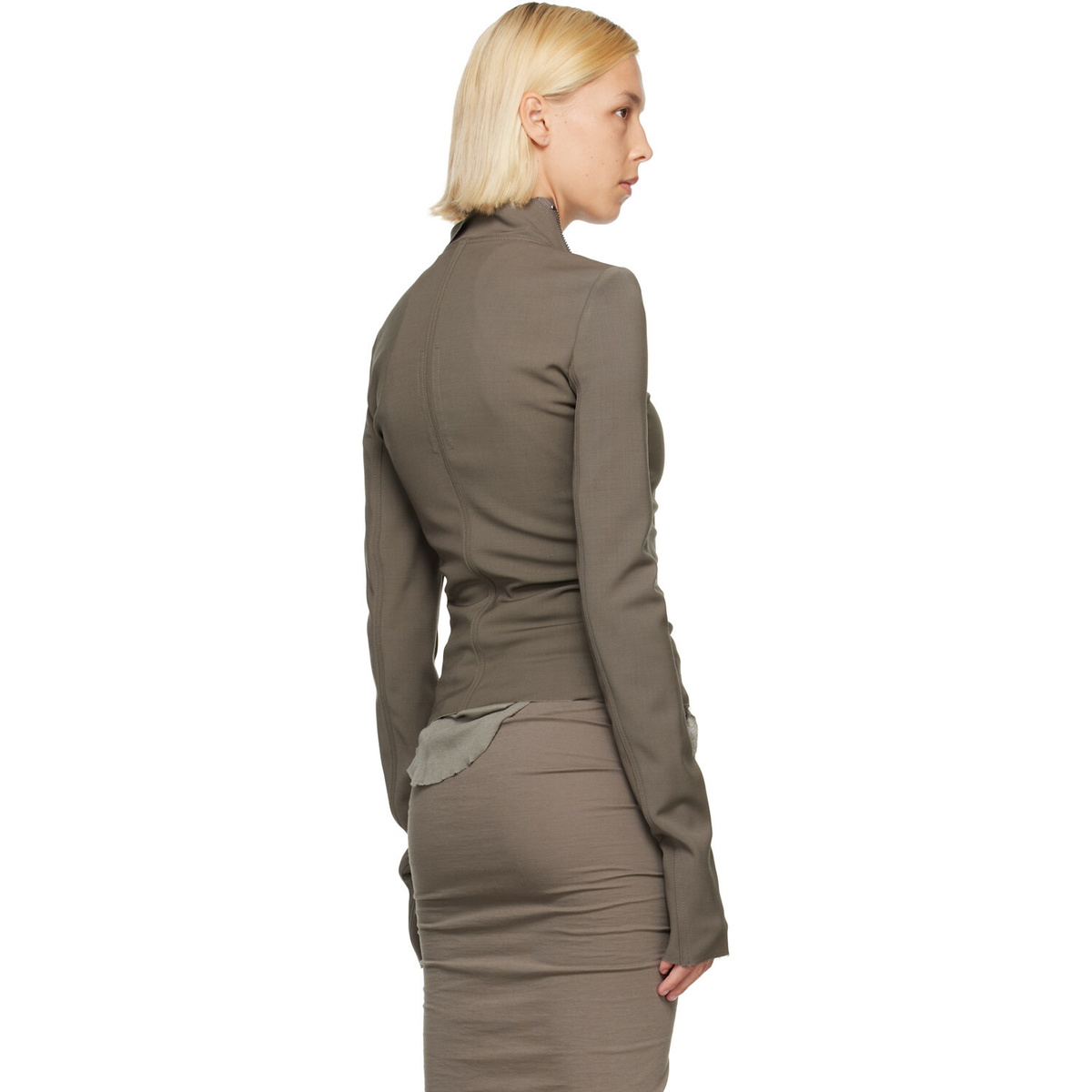 Rick Owens Gray Tower Gary Jacket