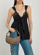 Chloe Marcie Mini Leather Shoulder bag - Taupe - One Size